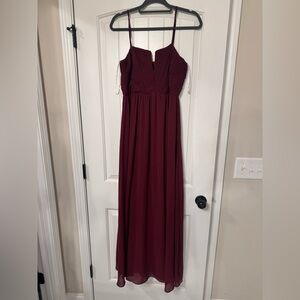 Wine Colored Lulus Maxi Dress